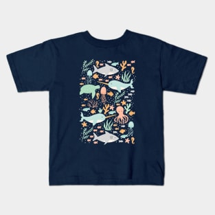 Under the Sea - Navy Kids T-Shirt